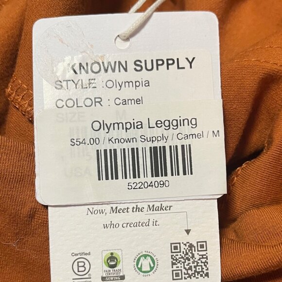 Known Supply Olympia Leggings in Camel - Picture 5 of 8